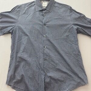 Paul Smith Navy and White‎ Checkered Shirt